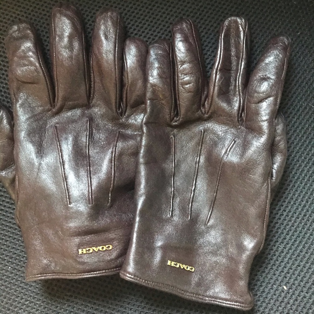 Men’s Leather Coach Gloves